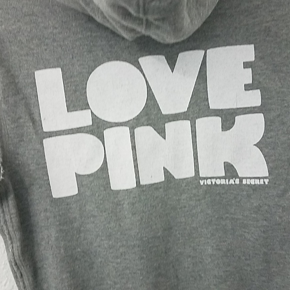 𝅺VICTORIA’S secret PINK hood sweater rainbow graphics dog Small - Picture 5 of 8